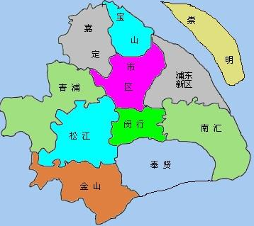 上海市有16个区107条街道,106个镇和2个乡镇.